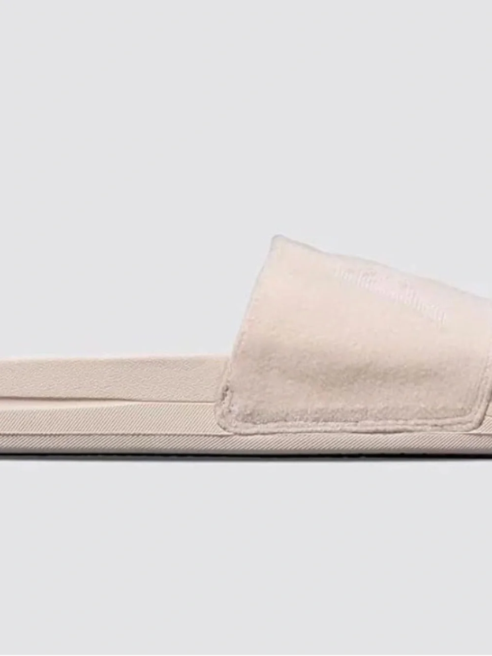 NEW APL Velvet Techloom Logo Slides in Creme Light Pink Size 7 - Picture 2 of 8